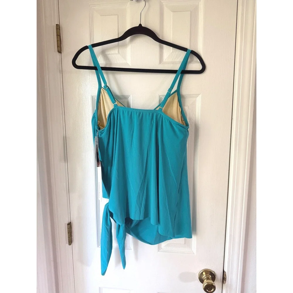 Magicsuit Alex Tankini Top Pacific Blue Underwire Side Tie Swim 6006040‎ 10